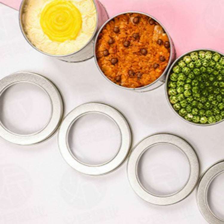 深圓形開窗透明頂蓋馬口鐵盒食品罐茶恭弘=叶 恭弘罐 蛋糕烘焙包裝盒