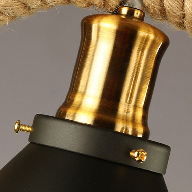 復古工業風餐廳吧台麻繩吊燈