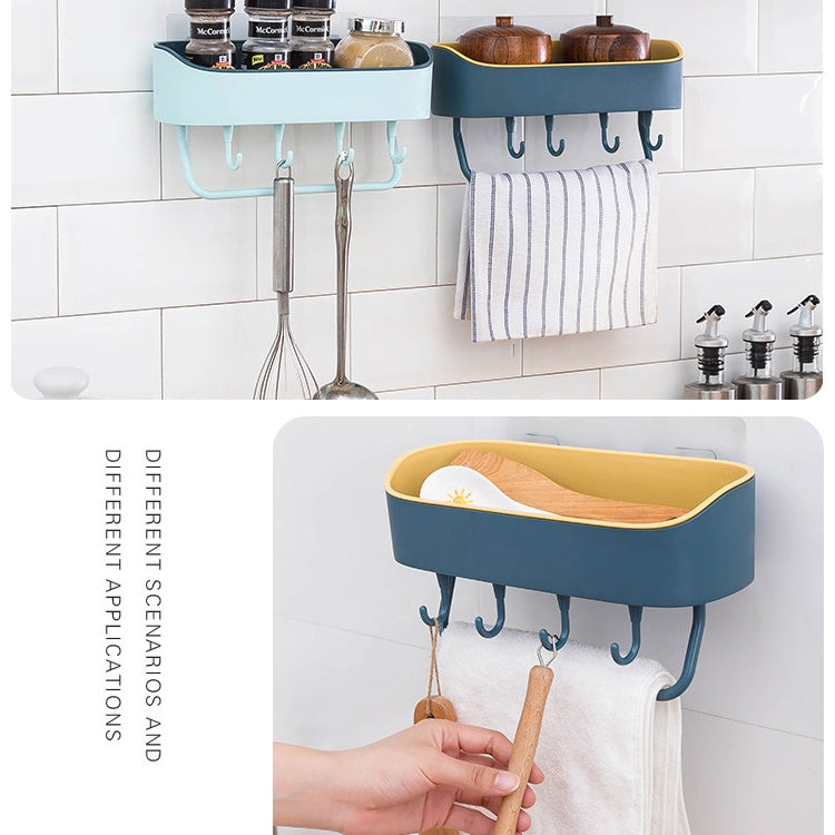 無鑽壁掛式淋浴架手機浴室洗髮水架