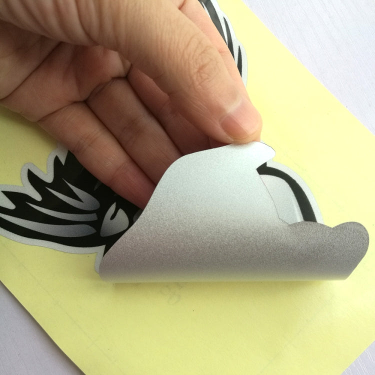 10 對一賣 恐怖骨架鯊魚釣魚達人遮擋划痕反光個性防水車身貼