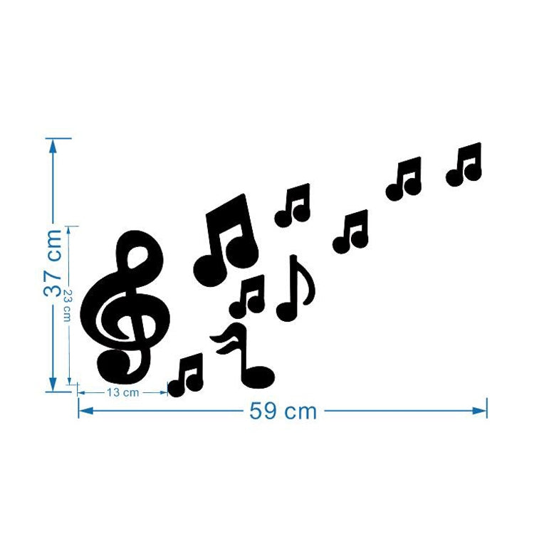 3D音符亞克力鏡子牆貼家居裝飾客廳牆裝飾藝術DIY牆貼
