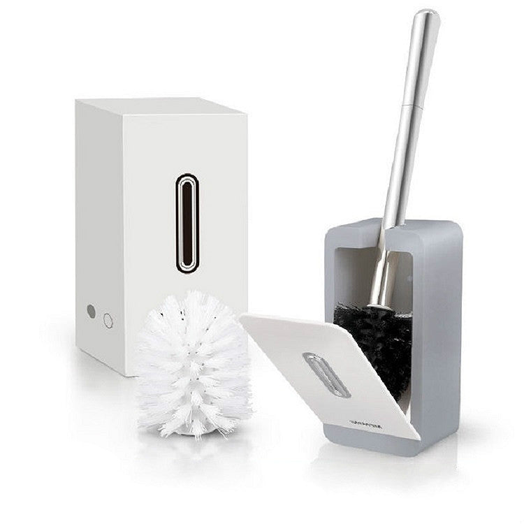 夢妮 吸壁式長柄馬桶刷儲物盒浴室清潔套裝