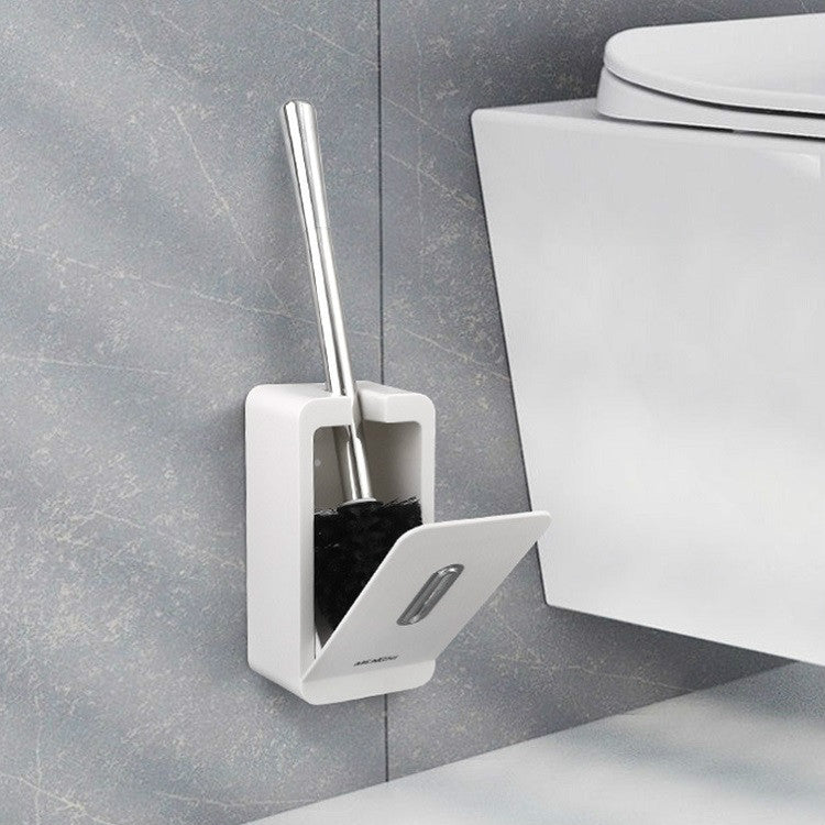 夢妮 吸壁式長柄馬桶刷儲物盒浴室清潔套裝
