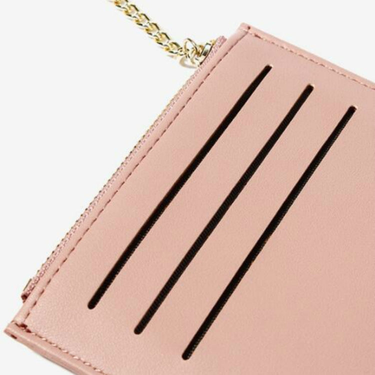 時尚拼接多卡位拉鏈卡包 多功能迷你小錢包