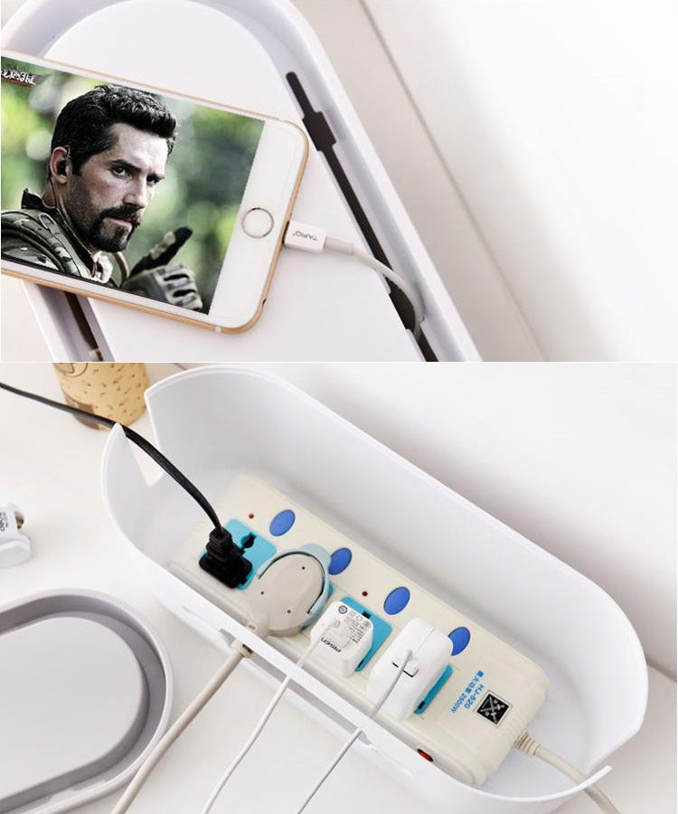 家用電纜收納盒空心電線整理收納盒