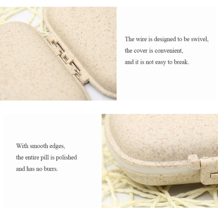 3個一賣 8格雙層便攜式迷你分裝麥桿藥品收納盒