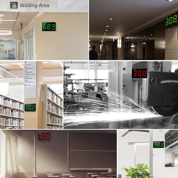 SNDWAY壁掛式30?130dB大屏幕數顯噪聲分貝監控測試儀