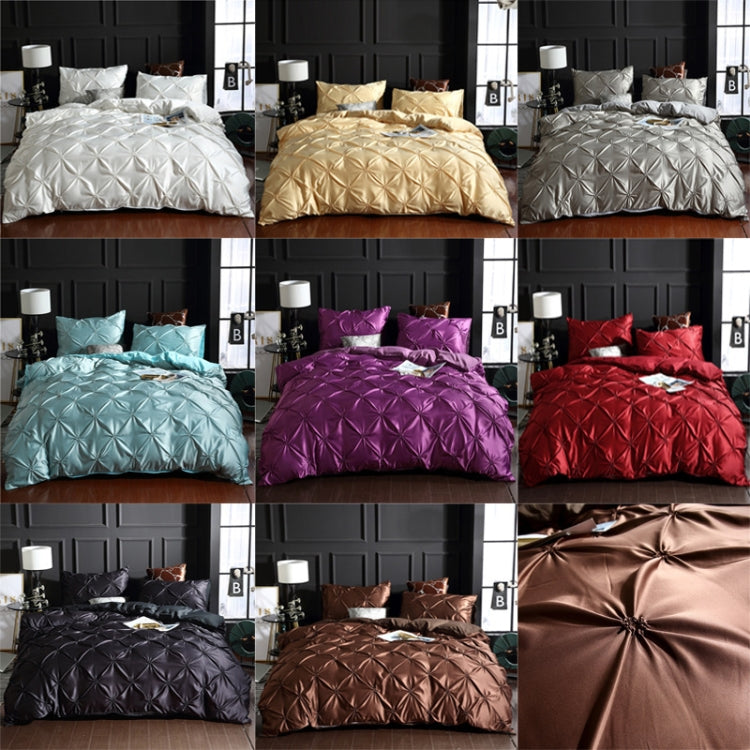 水洗真絲揪花被套床上用品