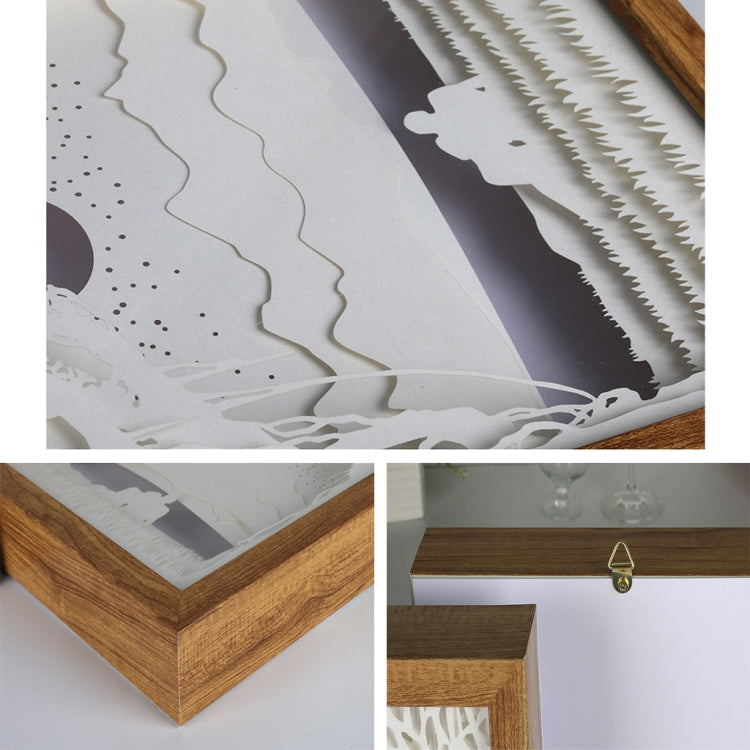 3D刻紙燈情侶光影雕刻創意小夜燈