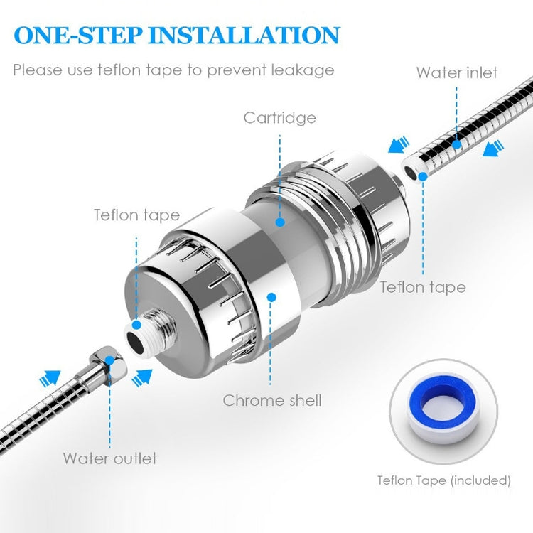 10-15層活性炭浴室淋浴過濾器沐浴凈水器凈化水套裝