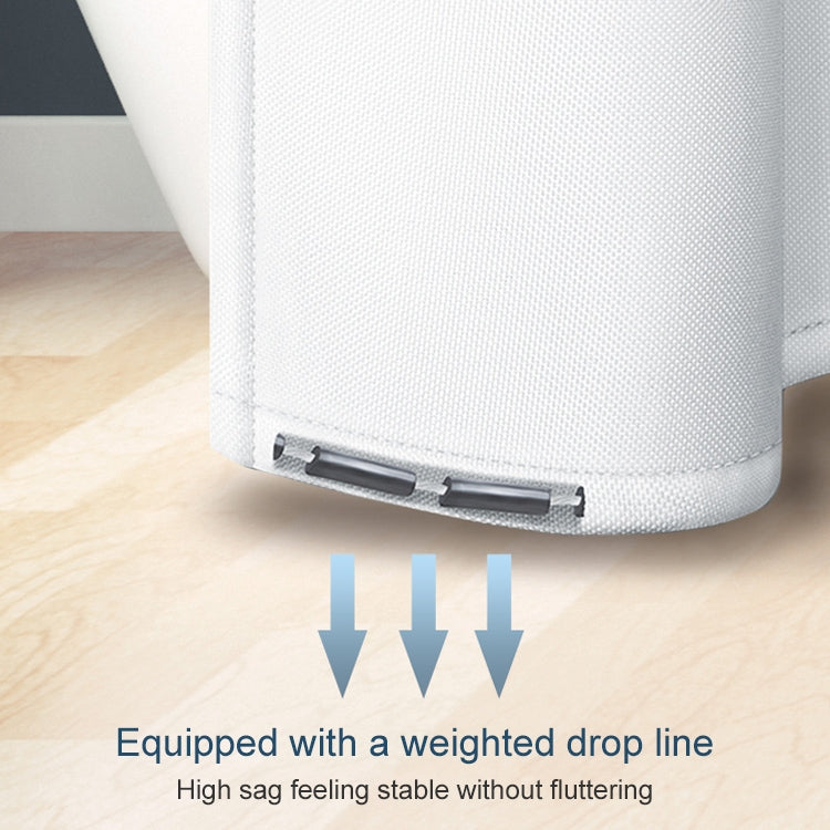 浴室幾何淺灰色防水浴簾