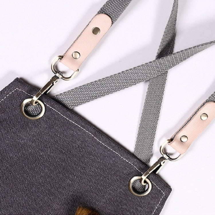 燒烤烹飪調酒師防污加厚帆布圍裙