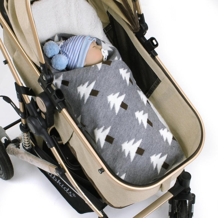 嬰兒針織聖誕樹抱毯外出披肩蓋被