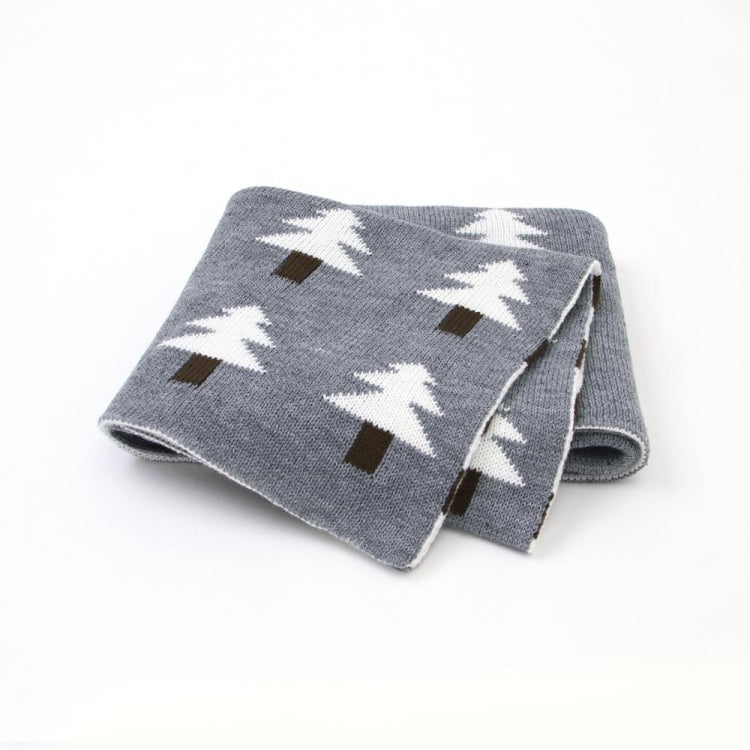 嬰兒針織聖誕樹抱毯外出披肩蓋被