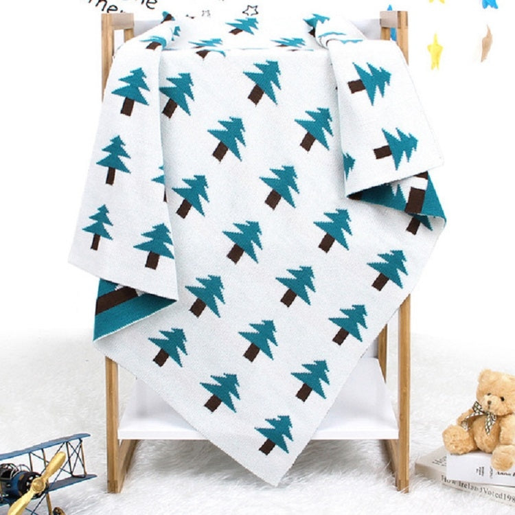 嬰兒針織聖誕樹抱毯外出披肩蓋被