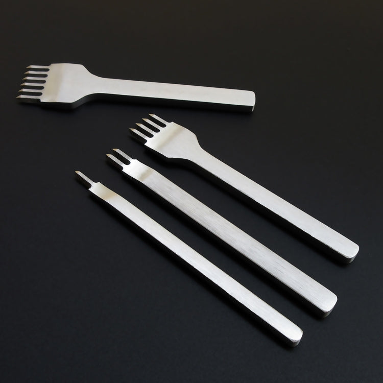 4合一 白鋼菱斬打孔縫線工具DIY皮革打孔工具套裝