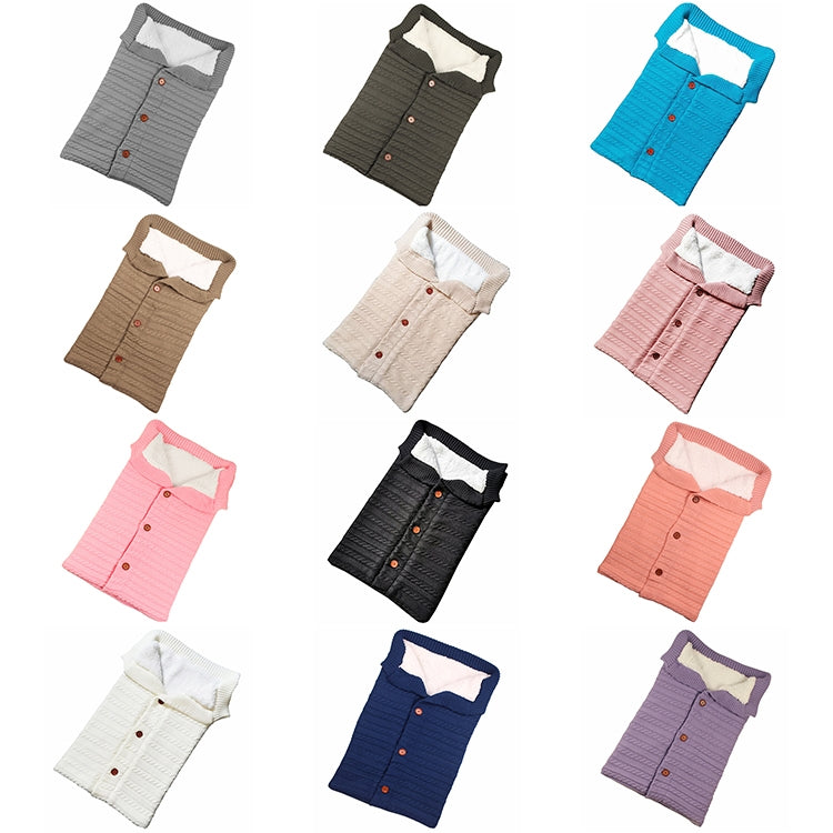 溫暖柔軟純棉針織信封新生兒睡袋