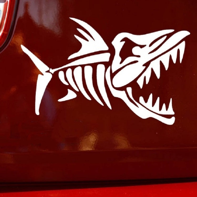 十件一發汽車貼紙摩托車拉花車貼魚骨頭卡通個性車身小貼
