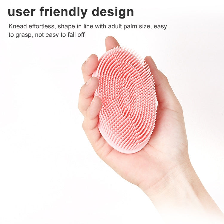 硅膠頭皮淋浴按摩刷 柔軟嬰兒洗澡刷