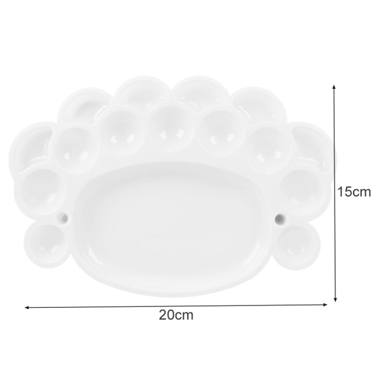 兩個一賣 15格大腳丫調色盤 塑料顏色彩繪用品