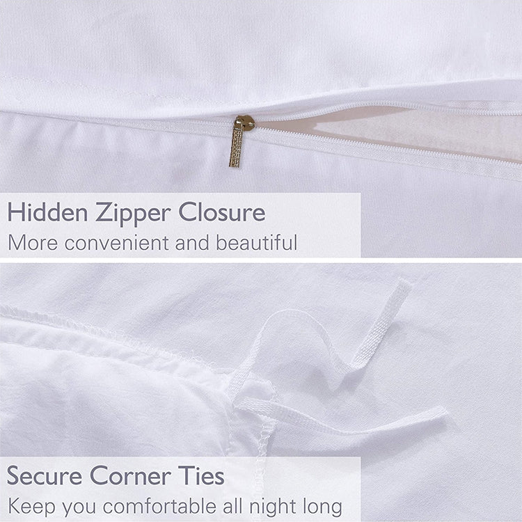 公主床上用品套裝帶水洗球裝飾超細纖維織物蓋枕套