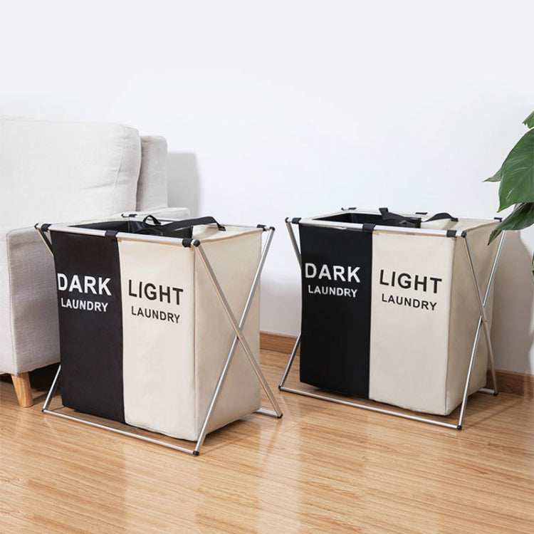 布藝摺疊臟衣籃防水加厚牛津布分格洗衣籃臟衣簍