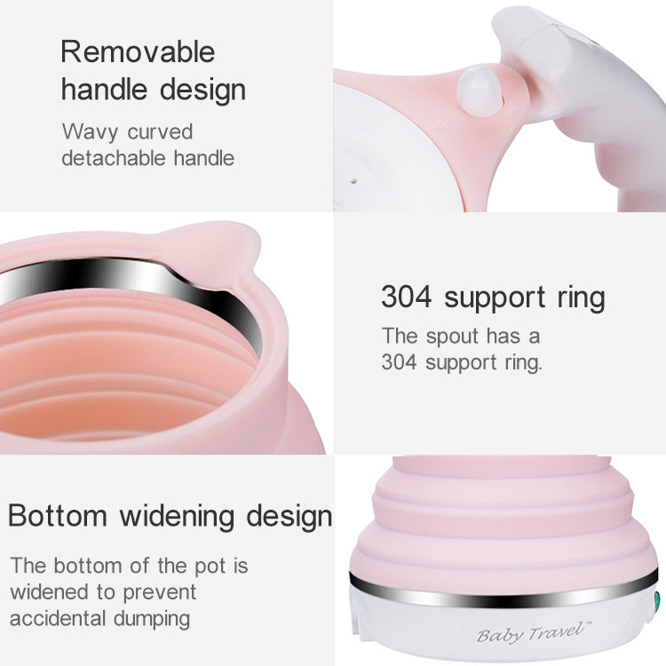 便攜摺疊式硅膠智能恆溫旅行露營電熱水壺