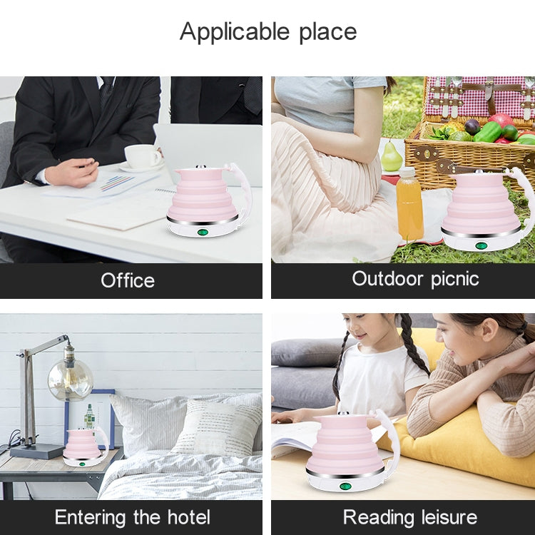 便攜摺疊式硅膠智能恆溫旅行露營電熱水壺