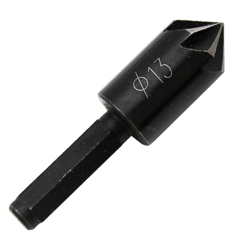 10毫米 13毫米 木工開孔鑽孔定位木板1/4六角柄七刃倒角刀磨邊器