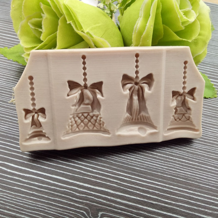 2個一賣 聖誕鈴鐺巧克力糖果餅乾蛋糕裝飾工具 DIY烘焙翻糖食品級硅膠模具