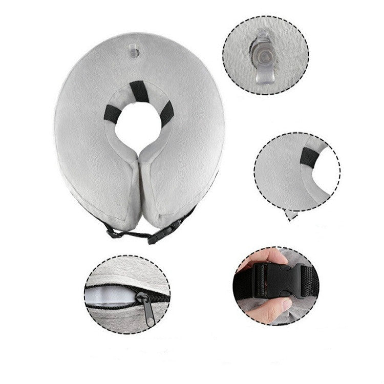 充氣寵物脖圈寵物美容保暖防護傷口保護脖套