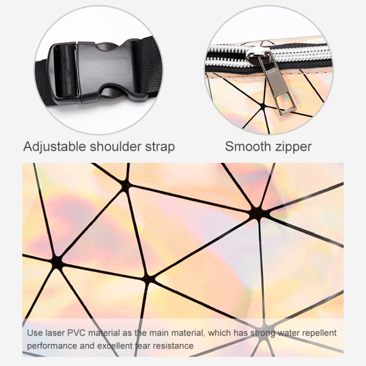 時尚男女胸包中性腰包防水鐳射包