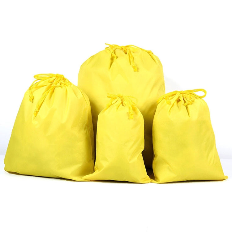 4件套 便攜尼龍防水旅行收納袋抽繩束口袋衣物收納袋