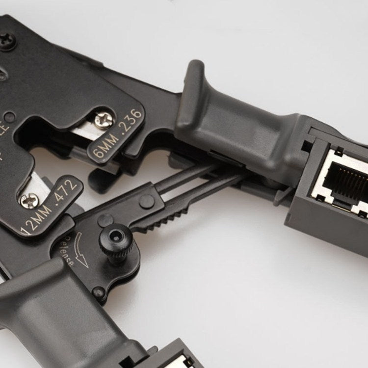 多功能4P8P6P三用帶測試儀棘輪式網絡工具擠壓接壓線網線鉗子