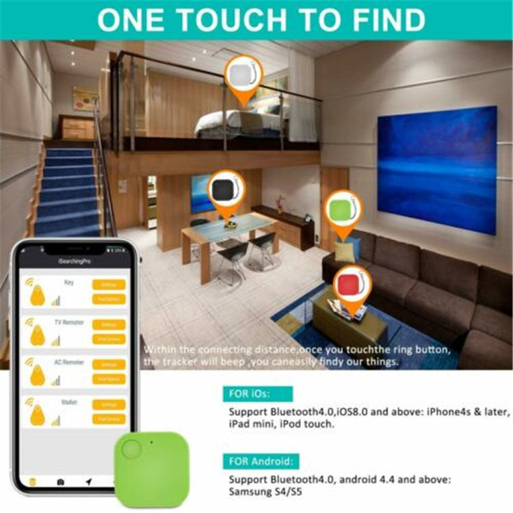 便攜式迷你方形防丟器  智能藍牙遙控防盜鑰匙扣