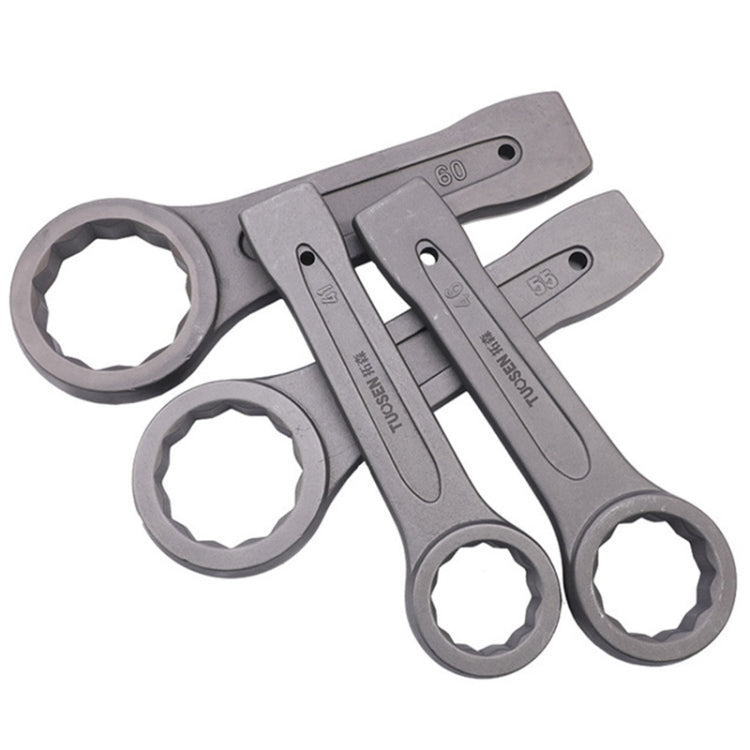 拓森 單頭直柄發灰磷化敲擊梅花扳手