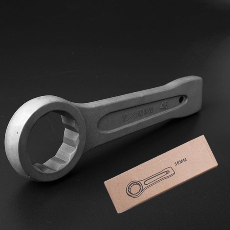 拓森 單頭直柄發灰磷化敲擊梅花扳手