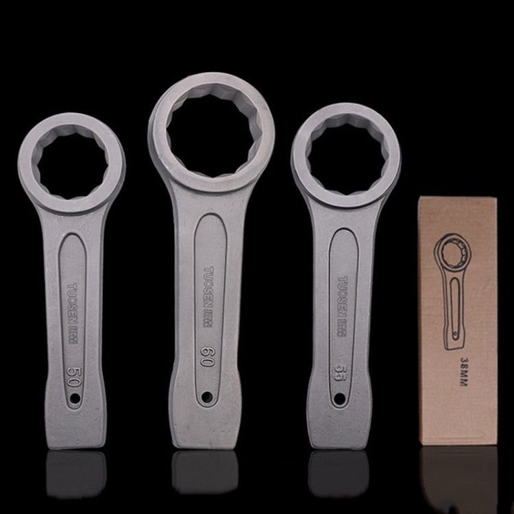 拓森 單頭直柄發灰磷化敲擊梅花扳手