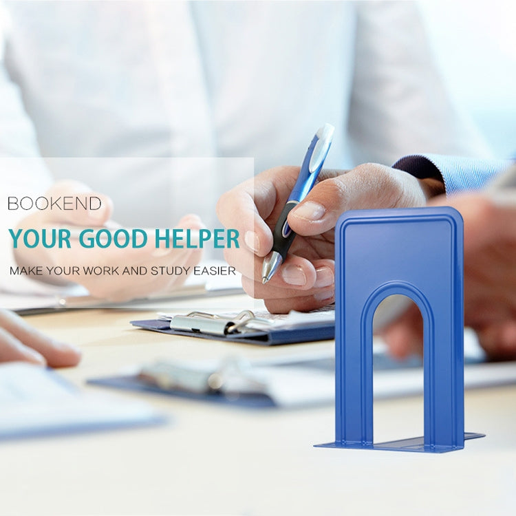 一對賣 簡約金屬書擋書架防滑書立桌面收納架