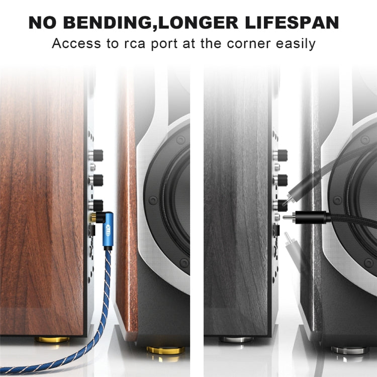 EMK 雙90度母對母尼龍編網音頻線