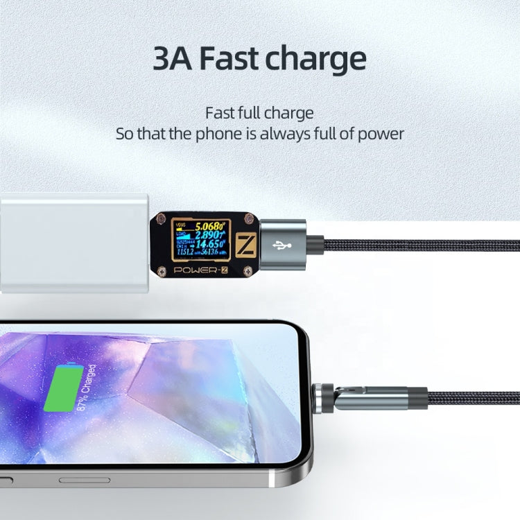 CC57 540度旋轉磁吸快充數據線