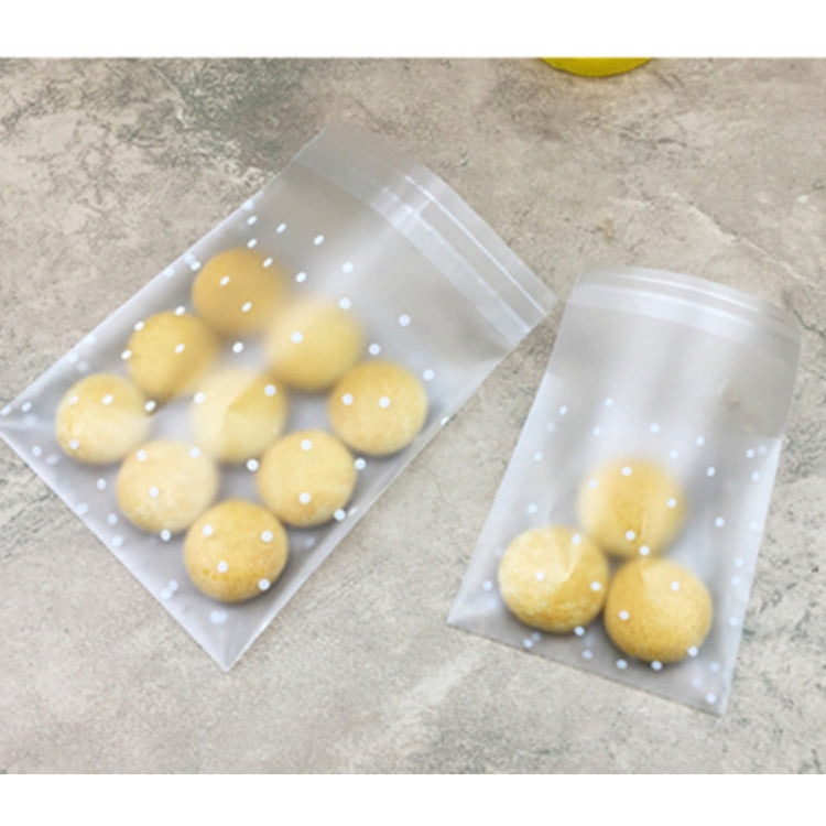 100個裝/包 塑料透明磨砂圓點派對糖果餅乾禮品袋DIY自粘袋