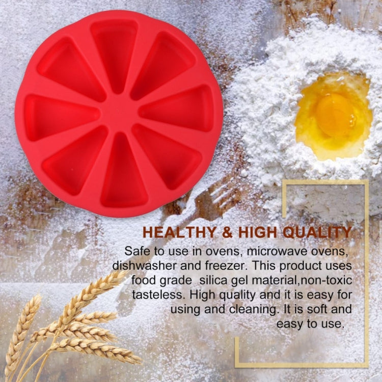 DIY硅膠八分三角模 硅膠蛋糕模具烘焙工具 顏色隨機發貨