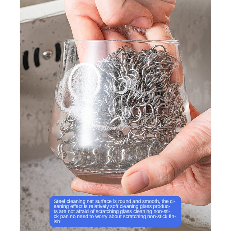 不銹鋼方形金屬清潔工具清潔刷洗鍋涮家用炊具廚房清潔工具