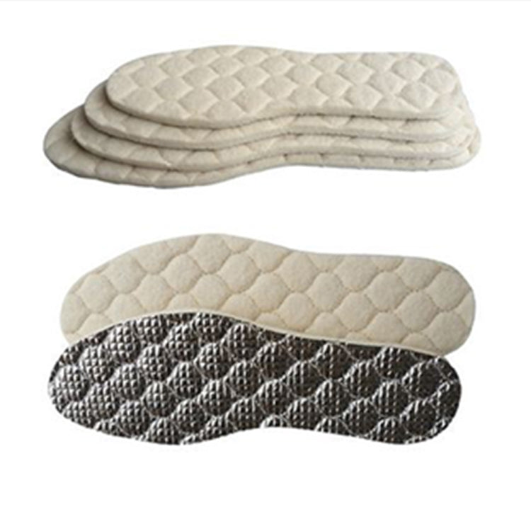 一雙 冬季男女羊毛保暖鞋墊鋁膜隔熱運動減震鞋墊