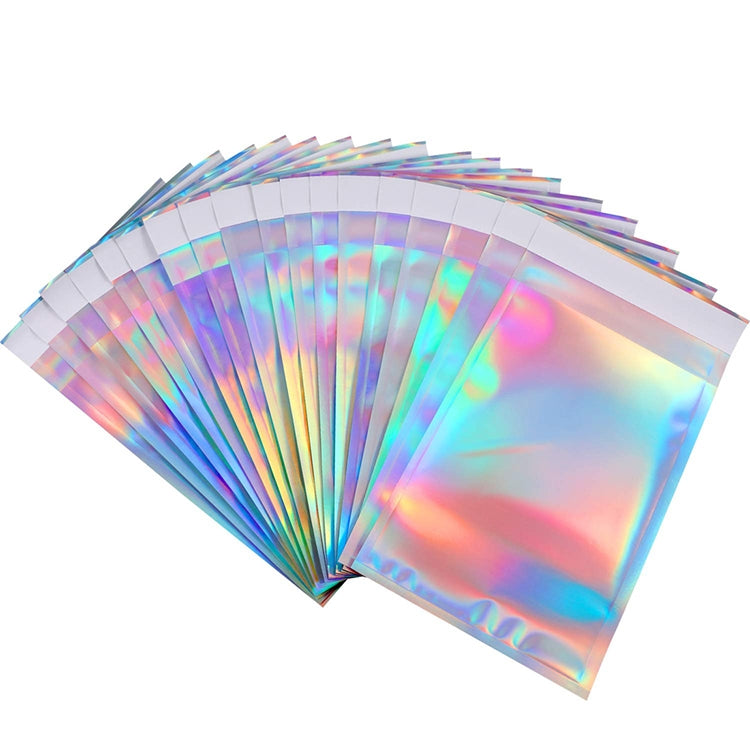 100件一套 鐳射自封口膠信封袋 禮品快遞包裝袋