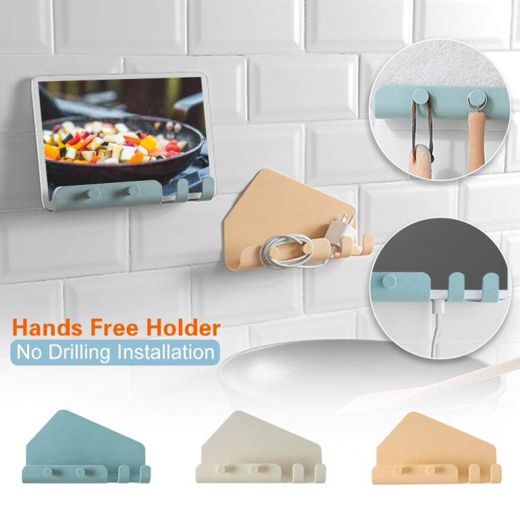 壁掛式4鈎手機支架鈎掛手機平板電腦充電支架托架