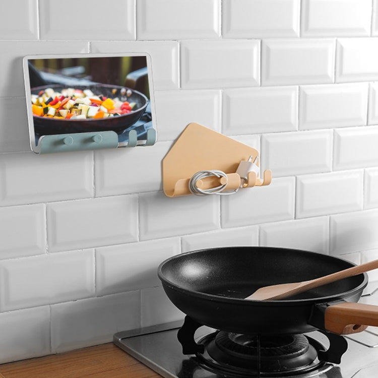 壁掛式4鈎手機支架鈎掛手機平板電腦充電支架托架