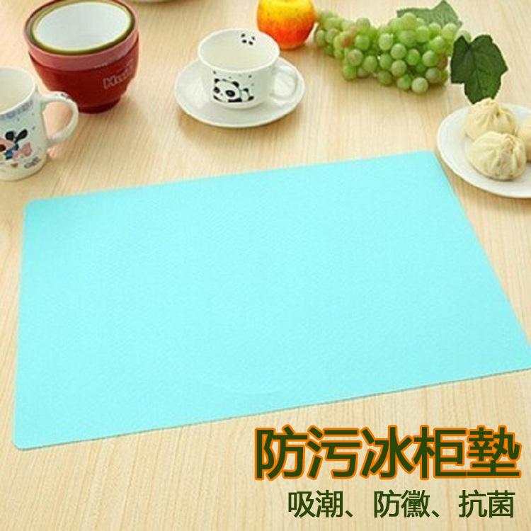 4個/套 環保防水可擦洗可裁剪抗菌防污冰箱墊