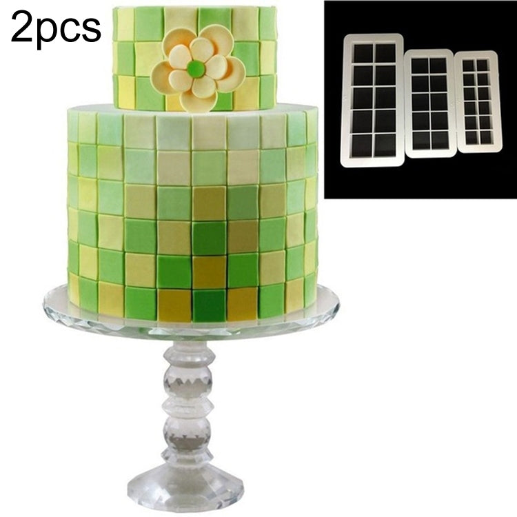 2件一賣 巧克力蛋糕幾何拼圖壓花條 基礎圖形印花餅乾模具用具